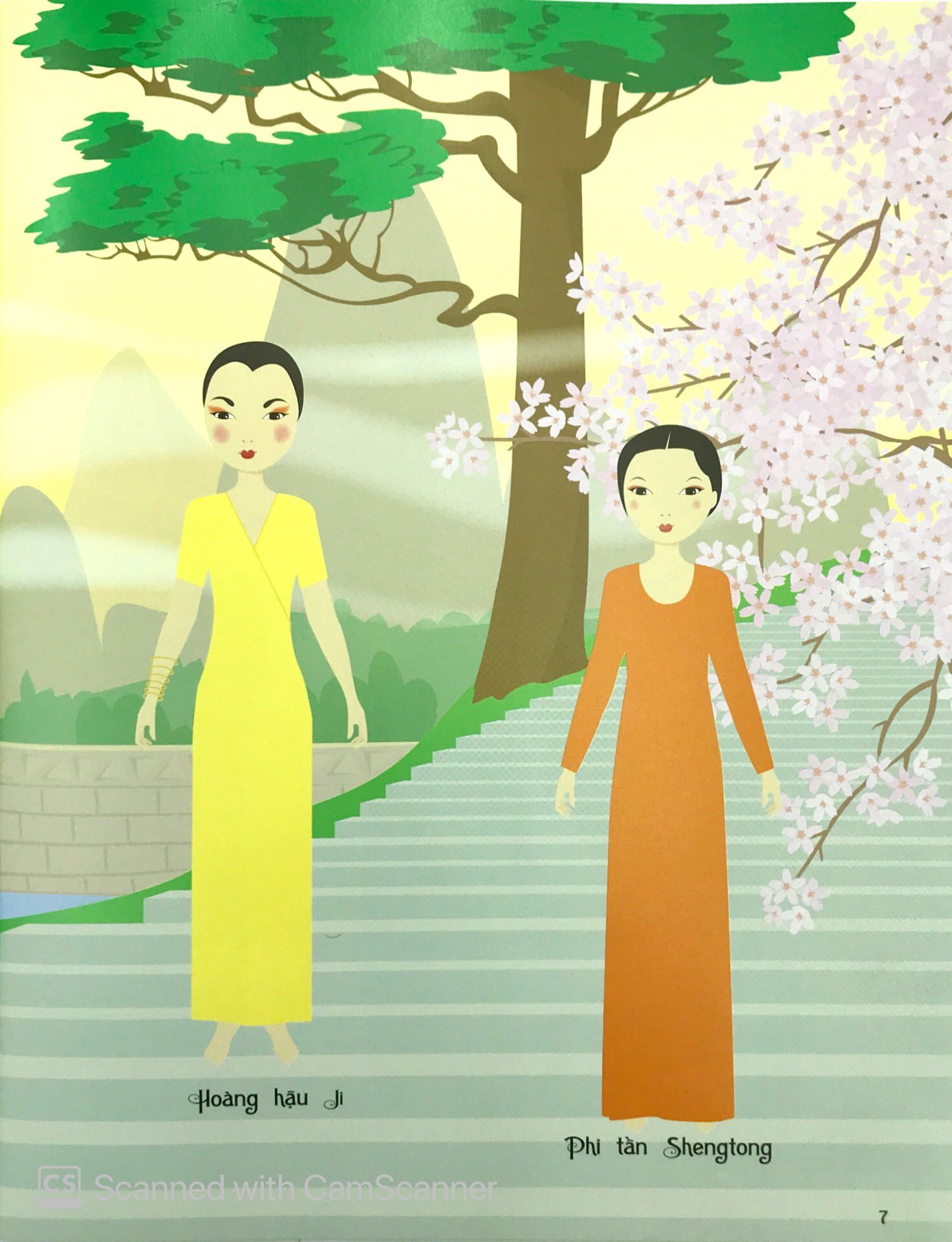 dán hình sáng tạo trang phục búp bê - thời trang xưa - Ảnh 10