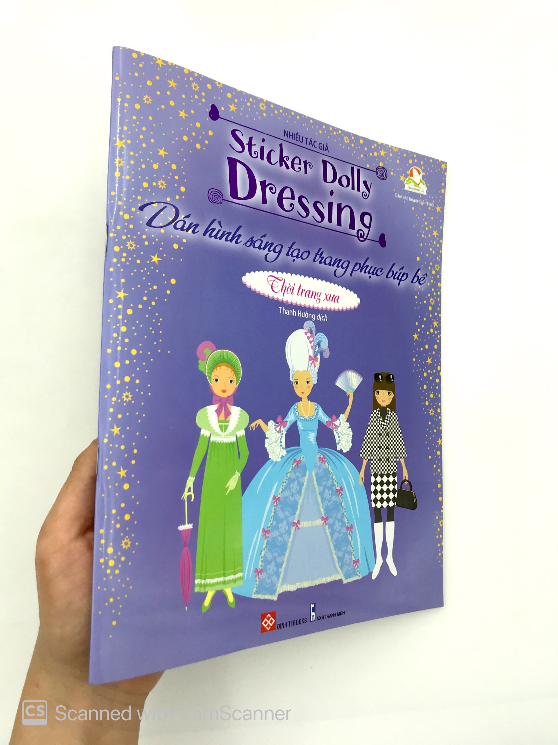 dán hình sáng tạo trang phục búp bê - thời trang xưa - Ảnh 13