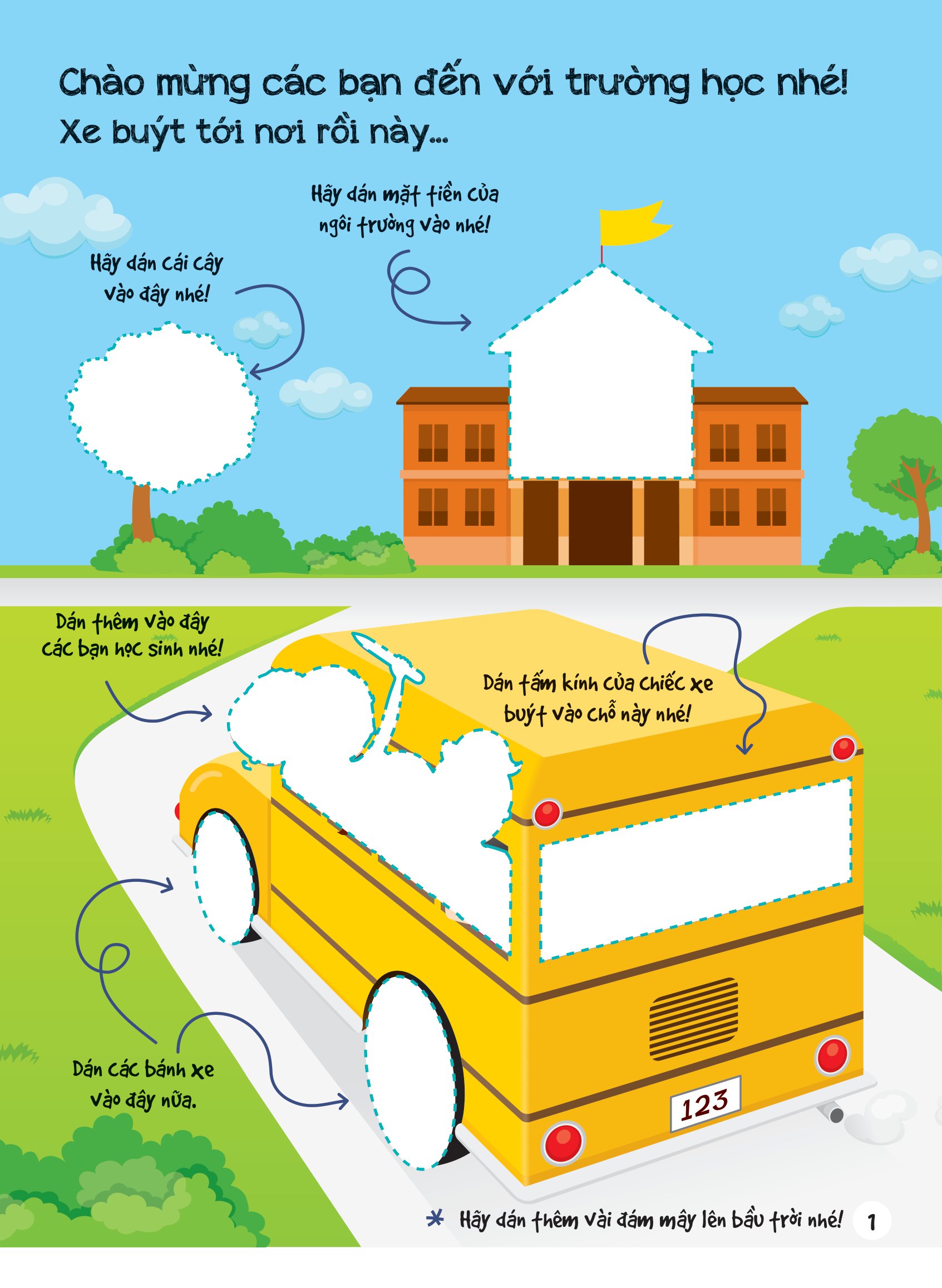 dán hình siêu đáng yêu - trường học - Ảnh 2