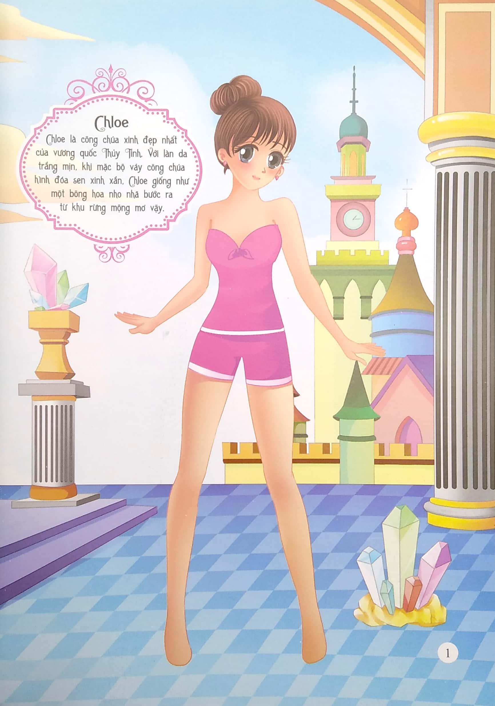 dán hình trang phục công chúa tuyệt đỉnh - công chúa mơ mộng - Ảnh 3