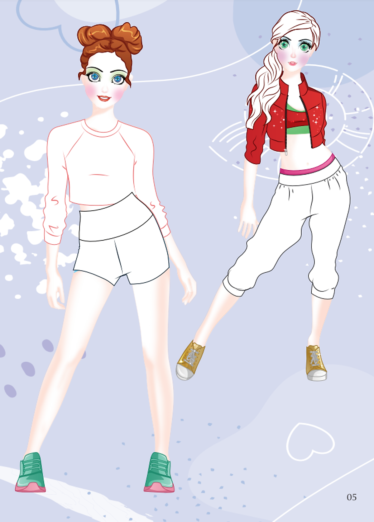 dán hình và tô màu búp bê - nhà thiết kế thời trang - đáng yêu - sticker trong suốt - Ảnh 5