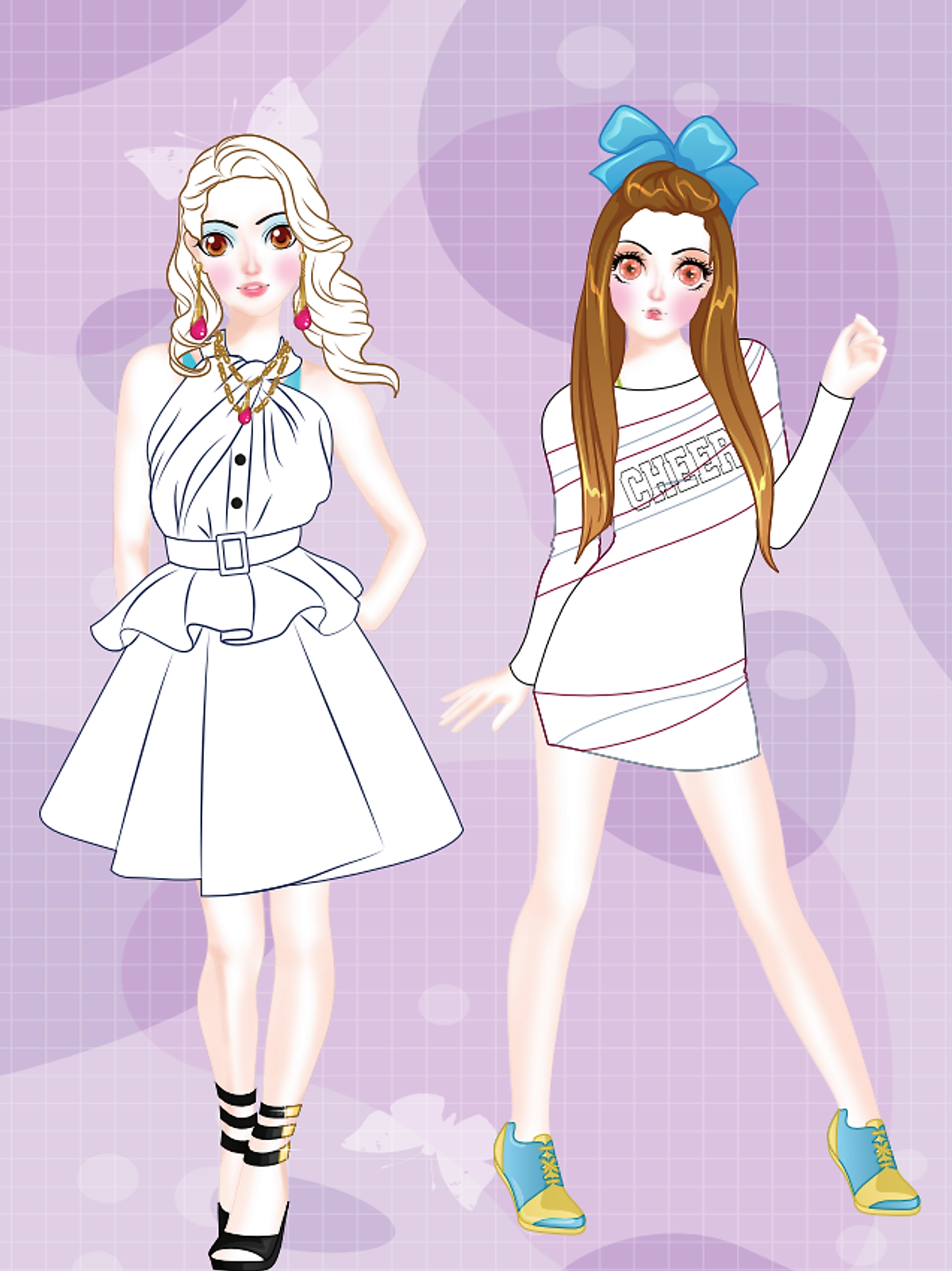 dán hình và tô màu búp bê - nhà thiết kế thời trang - đáng yêu - sticker trong suốt - Ảnh 7