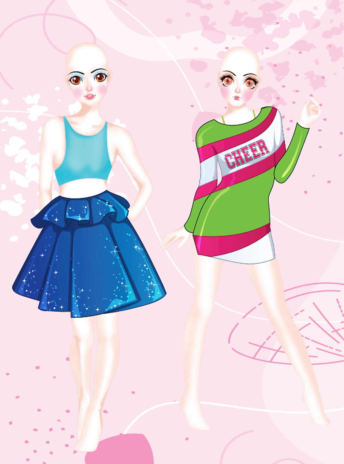 dán hình và tô màu búp bê - nhà thiết kế thời trang - đáng yêu - sticker trong suốt - Ảnh 8