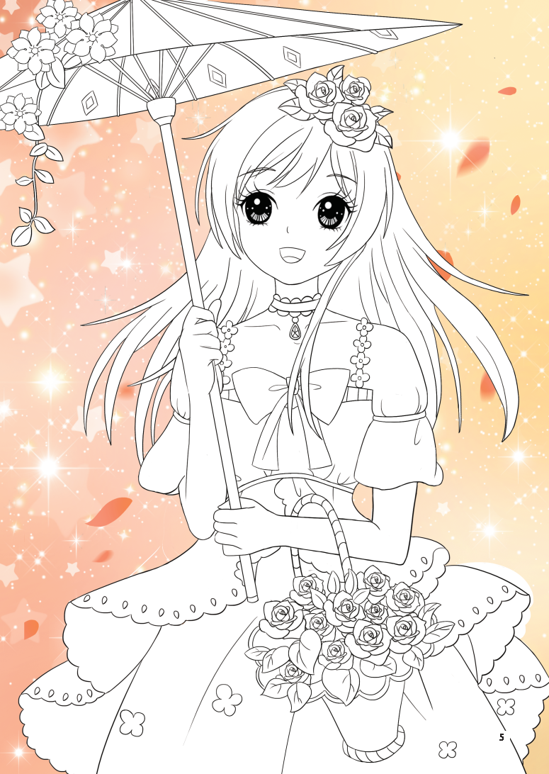 dán hình và tô màu công chúa - công chúa dịu dàng (30 tranh tô màu và sticker) - Ảnh 3