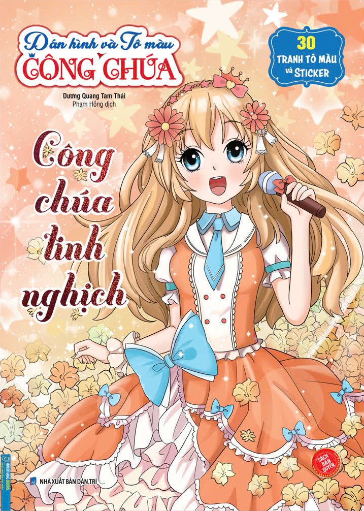 dán hình và tô màu công chúa - công chúa tinh nghịch - Ảnh 2