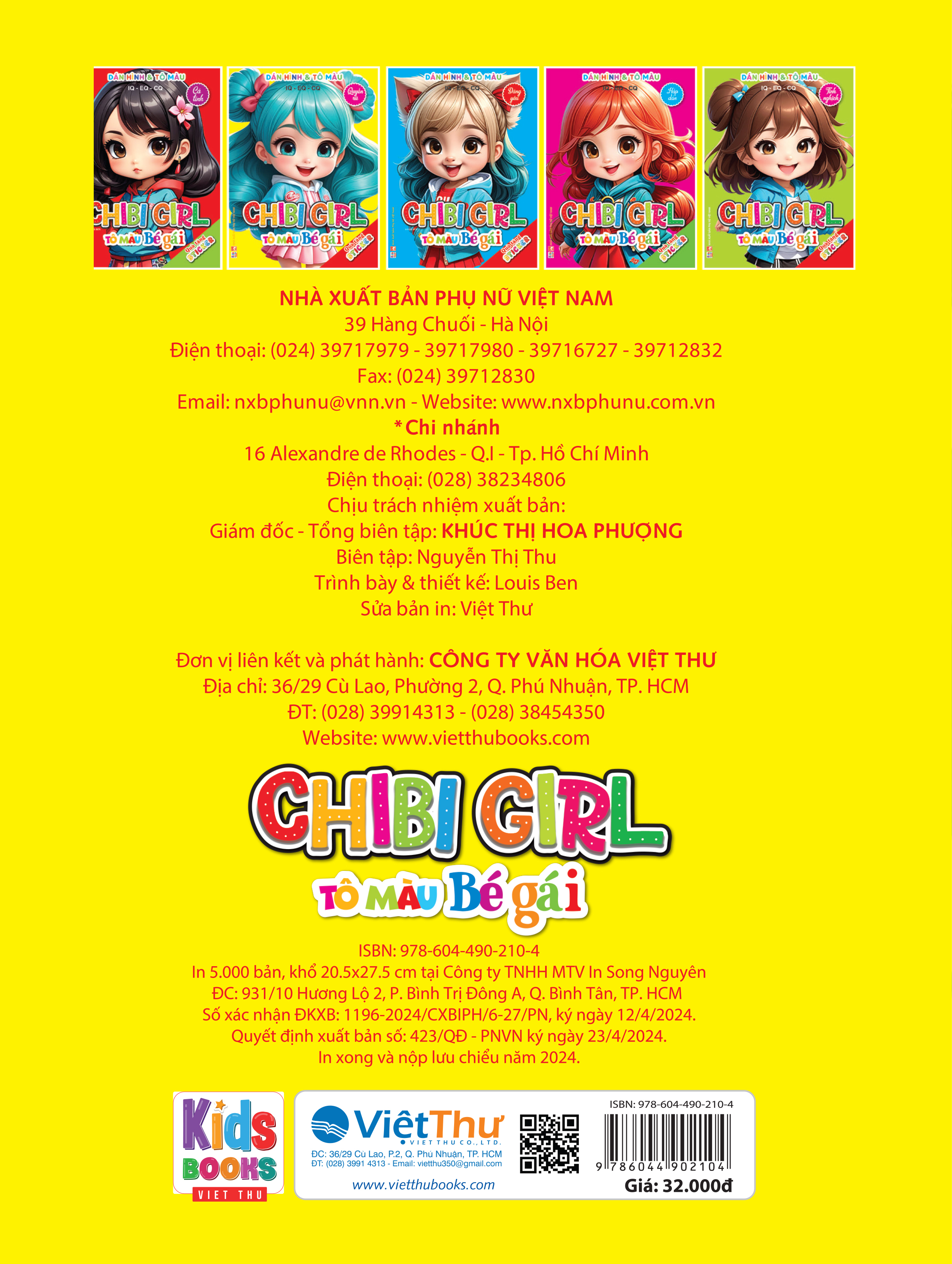 dán hình và tô màu iq-eq-cq - chibi girl - tô màu bé gái - quyến rũ - Ảnh 3