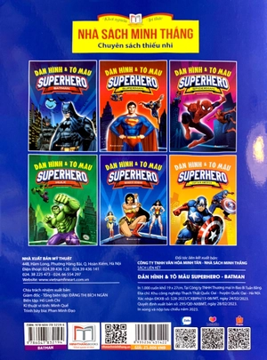 dán hình và tô màu - superhero - batman (tái bản 2023) - Ảnh 7