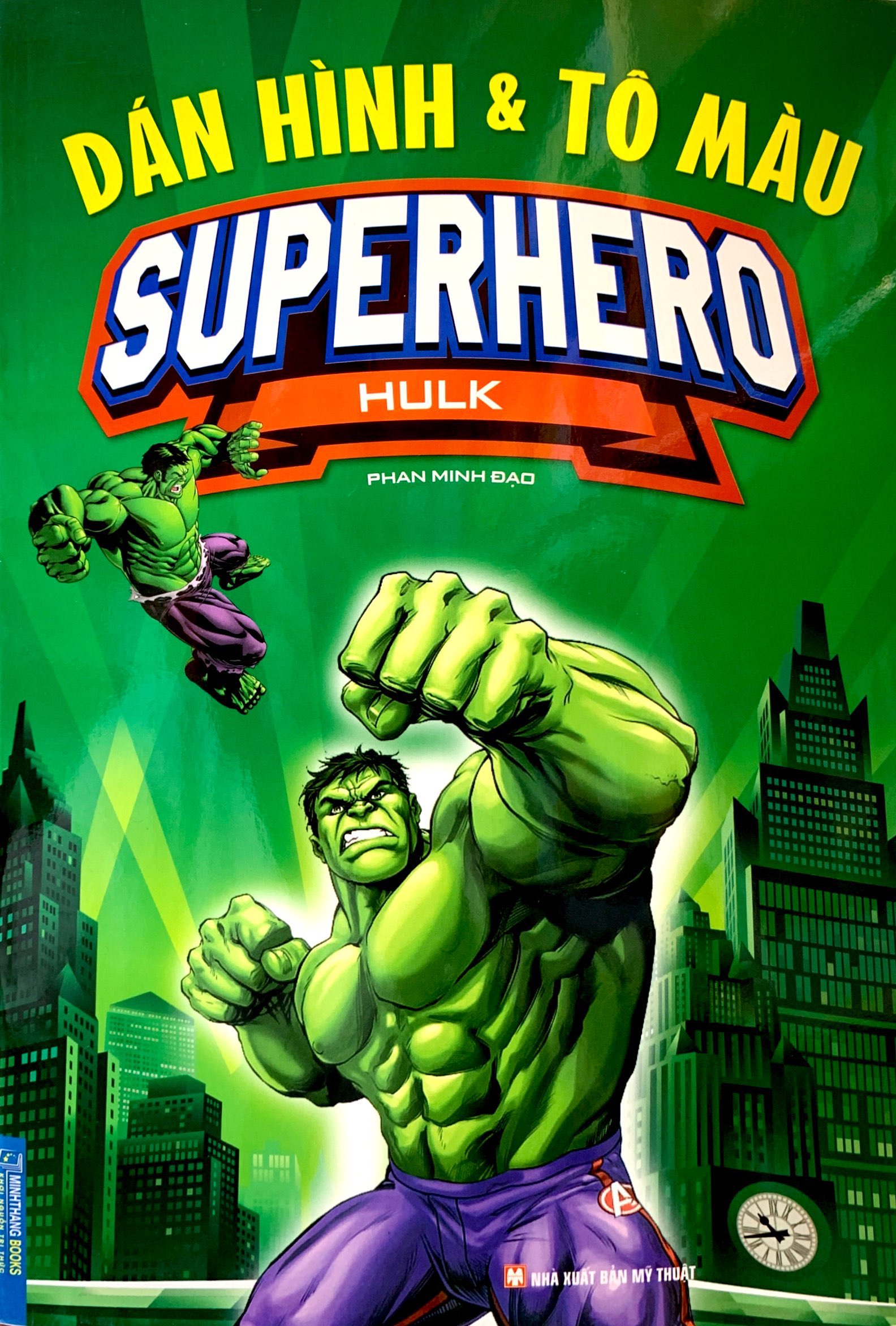 dán hình và tô màu - superhero - hulk (tái bản 2023) - Ảnh 2
