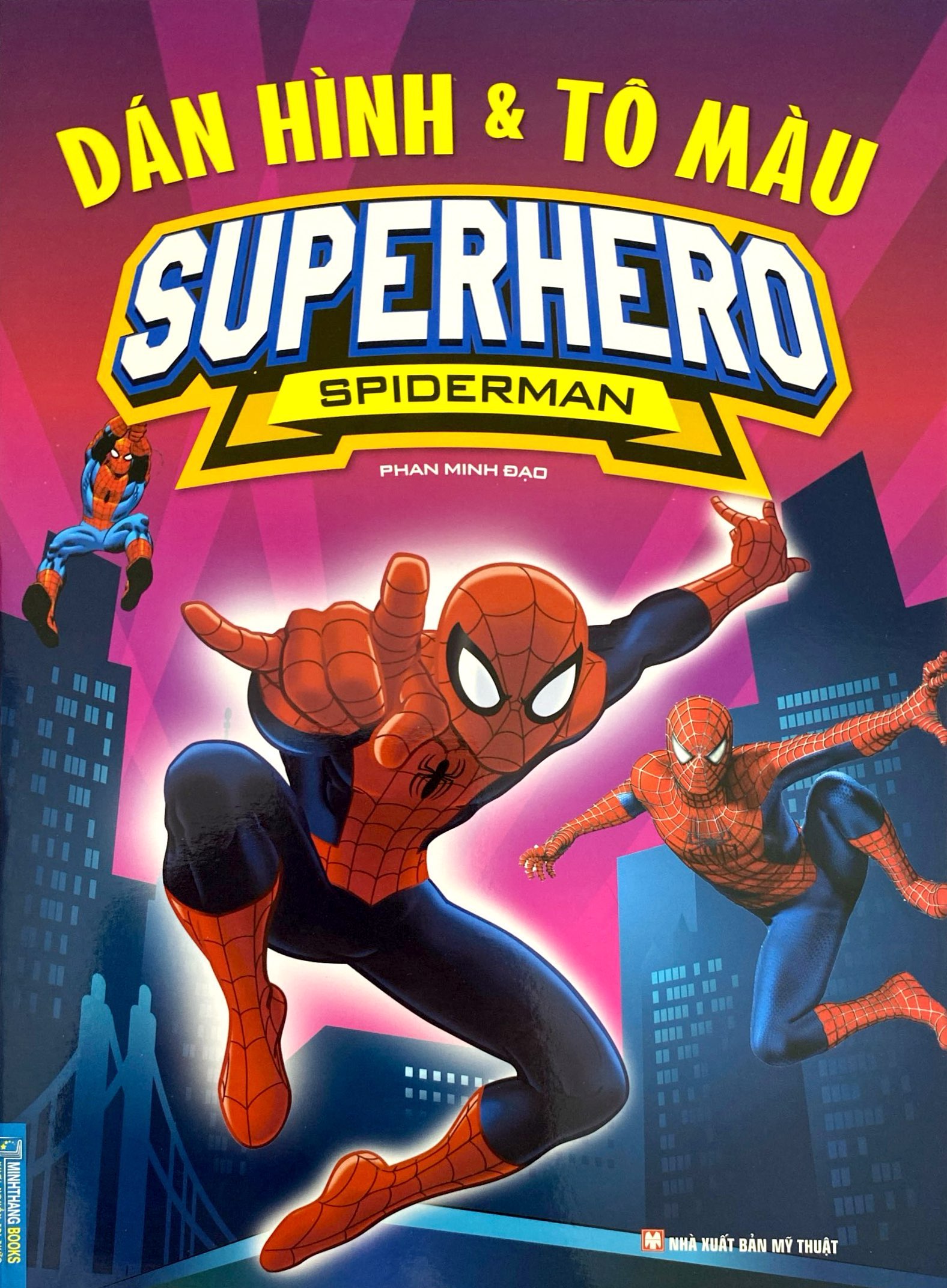 dán hình và tô màu - superhero - spiderman (tái bản 2024) - Ảnh 2