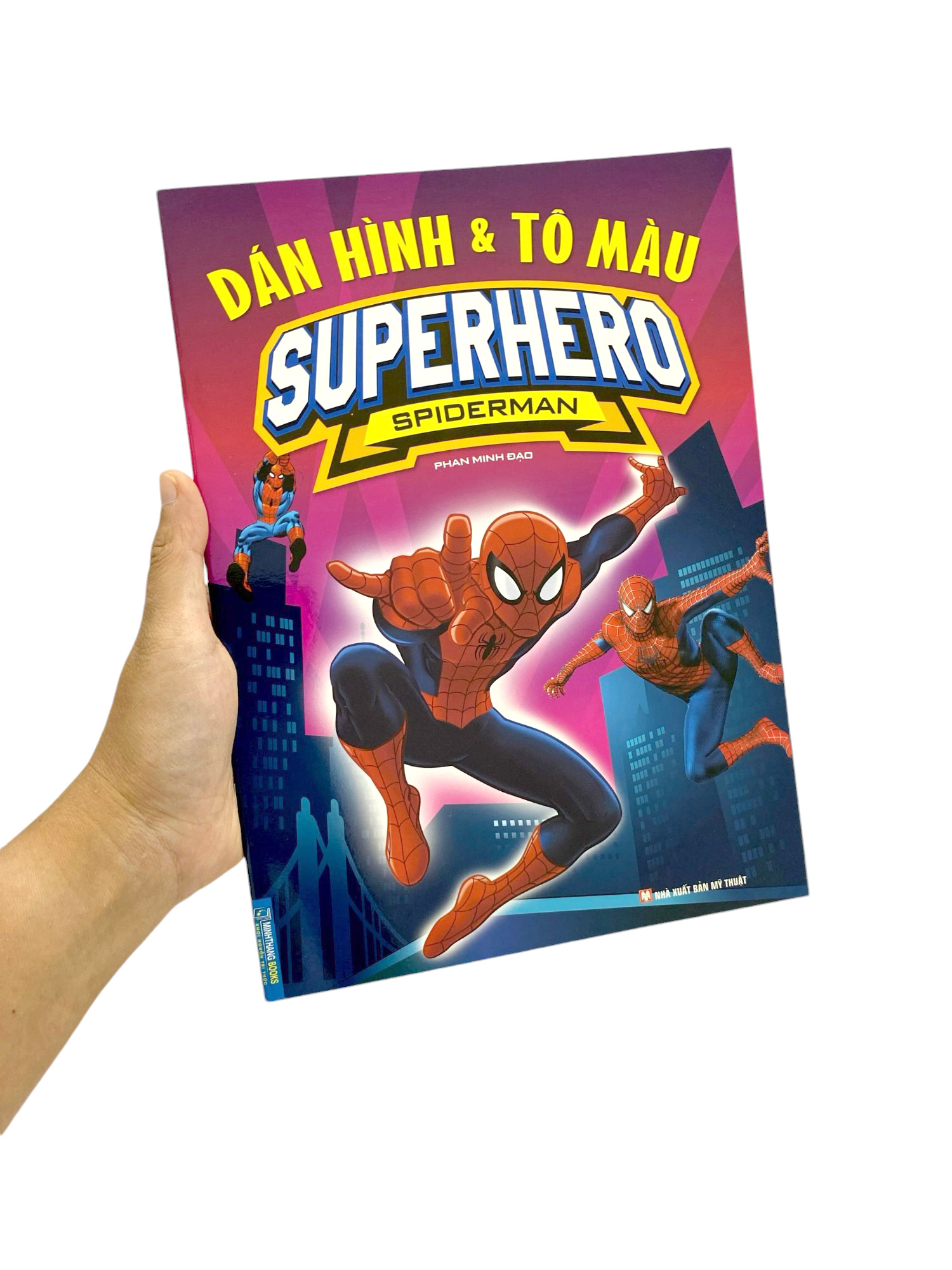 dán hình và tô màu - superhero - spiderman (tái bản 2024) - Ảnh 7