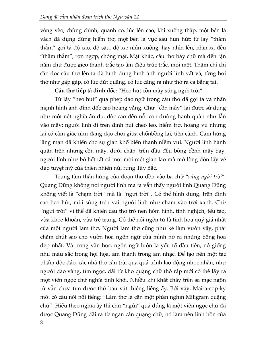 dạng đề cảm nhận đoạn trích thơ ngữ văn 12 - Ảnh 10