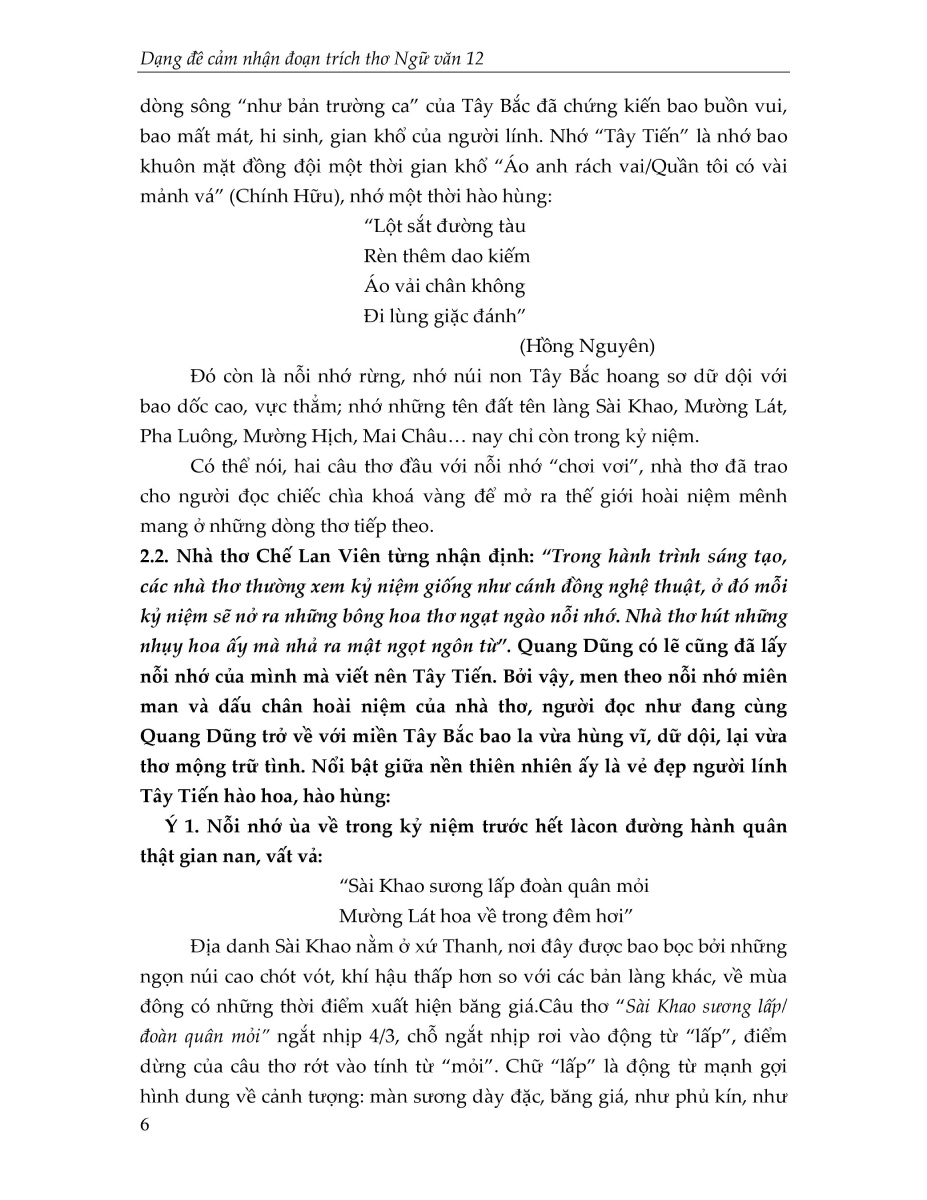 dạng đề cảm nhận đoạn trích thơ ngữ văn 12 - Ảnh 8