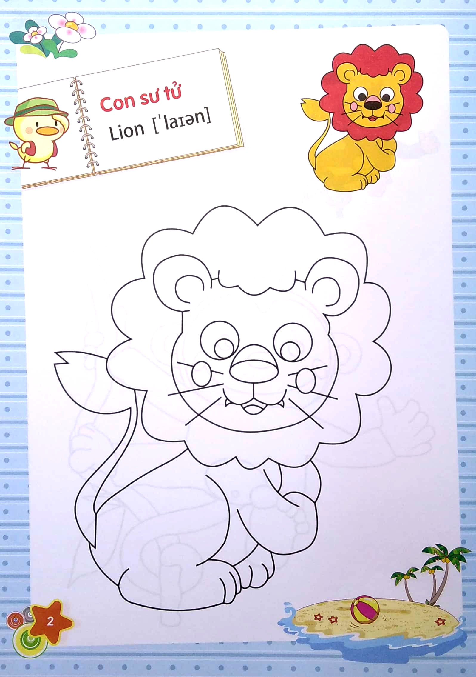 dành cho trẻ mầm non - tập tô màu mẫu giáo - chủ đề động vật (2022) - Ảnh 4