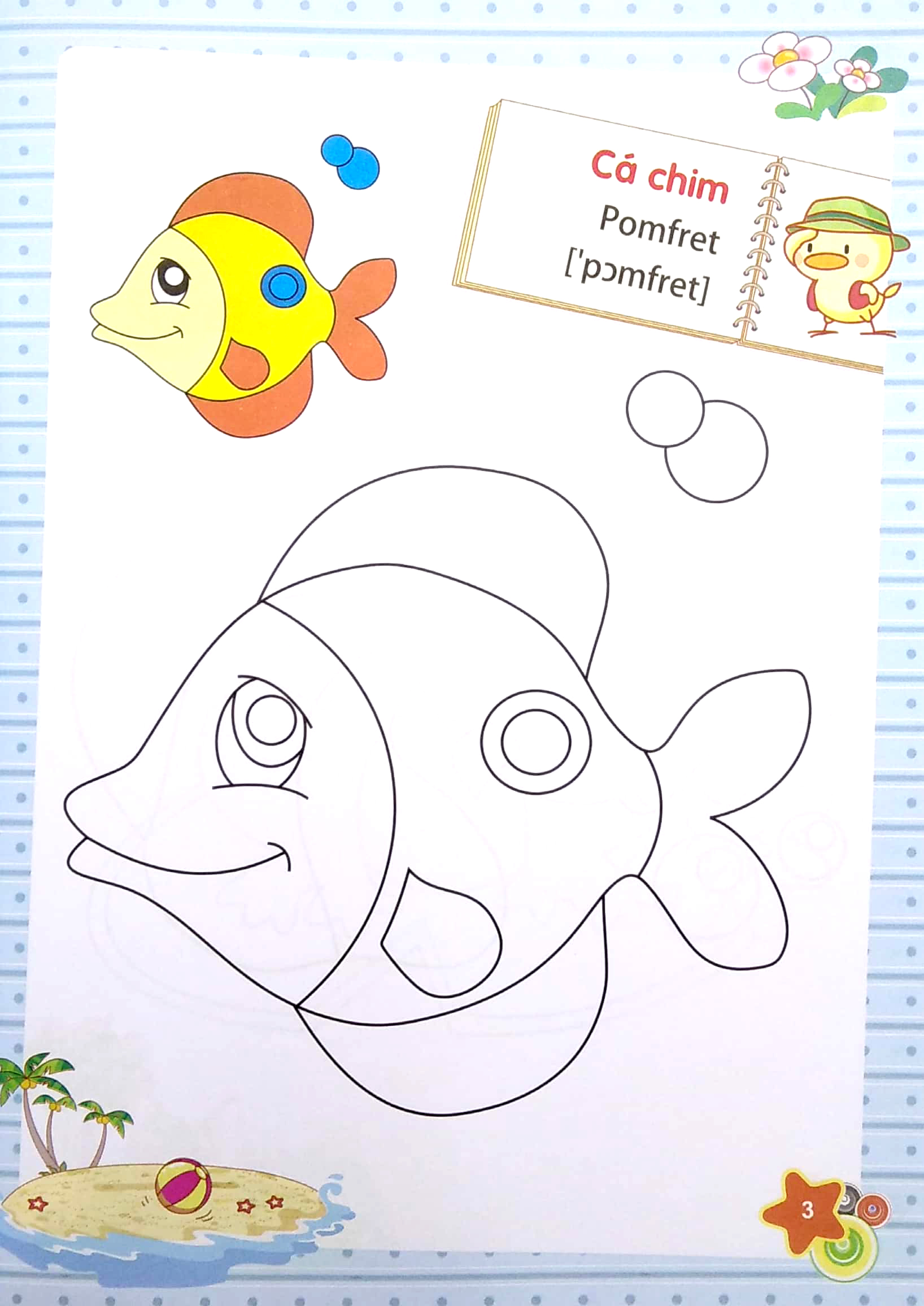 dành cho trẻ mầm non - tập tô màu mẫu giáo - chủ đề động vật dưới nước (2022) - Ảnh 5