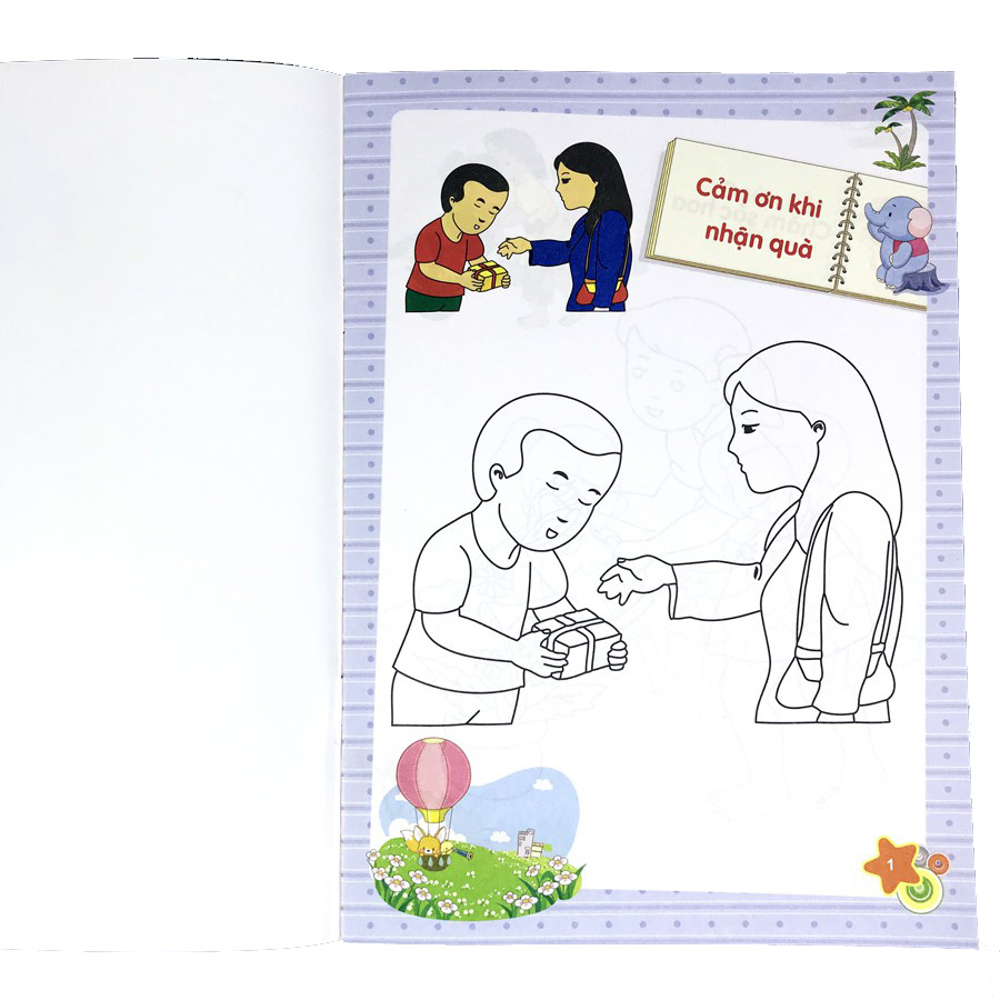 dành cho trẻ mầm non - tập tô màu mẫu giáo - chủ đề kỹ năng sống (2022) - Ảnh 3