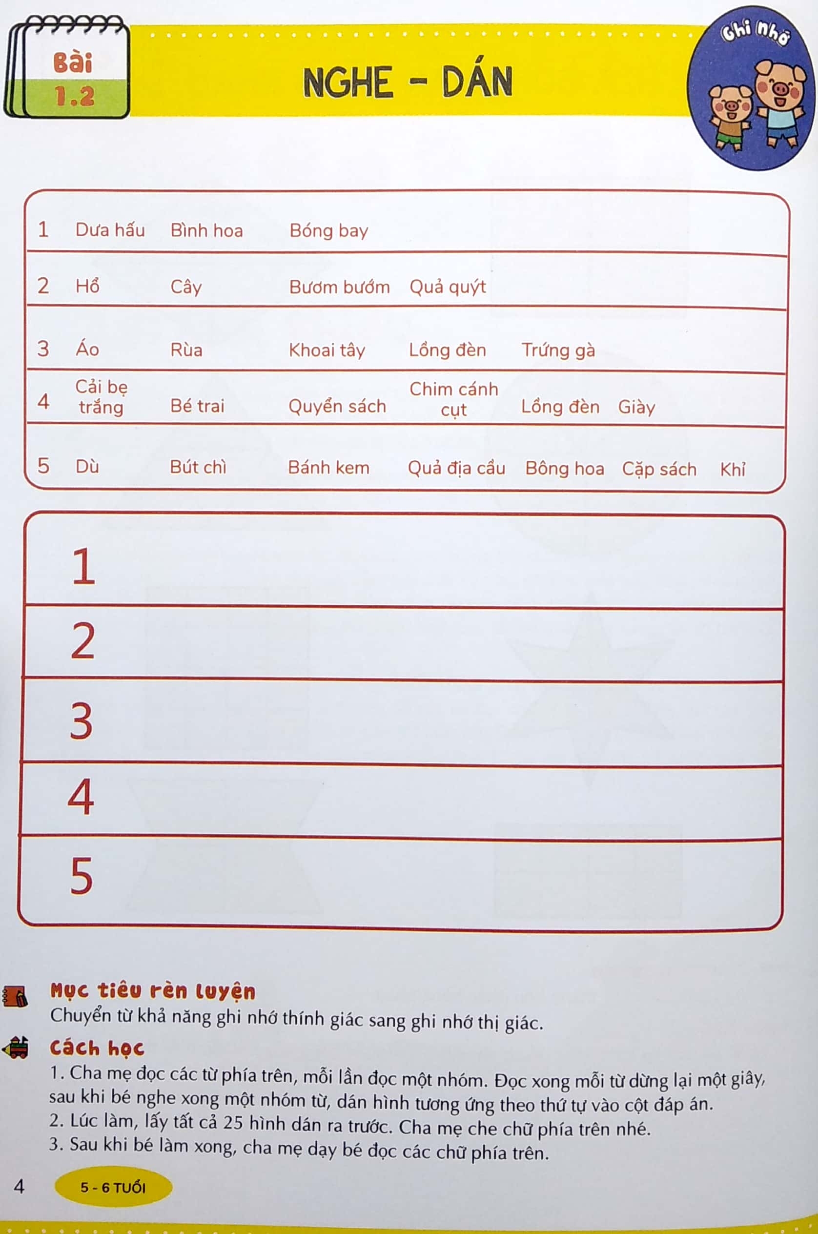 đánh thức tiềm năng trí tuệ - tư duy ngôn ngữ (5-6 tuổi) (tái bản) - Ảnh 5