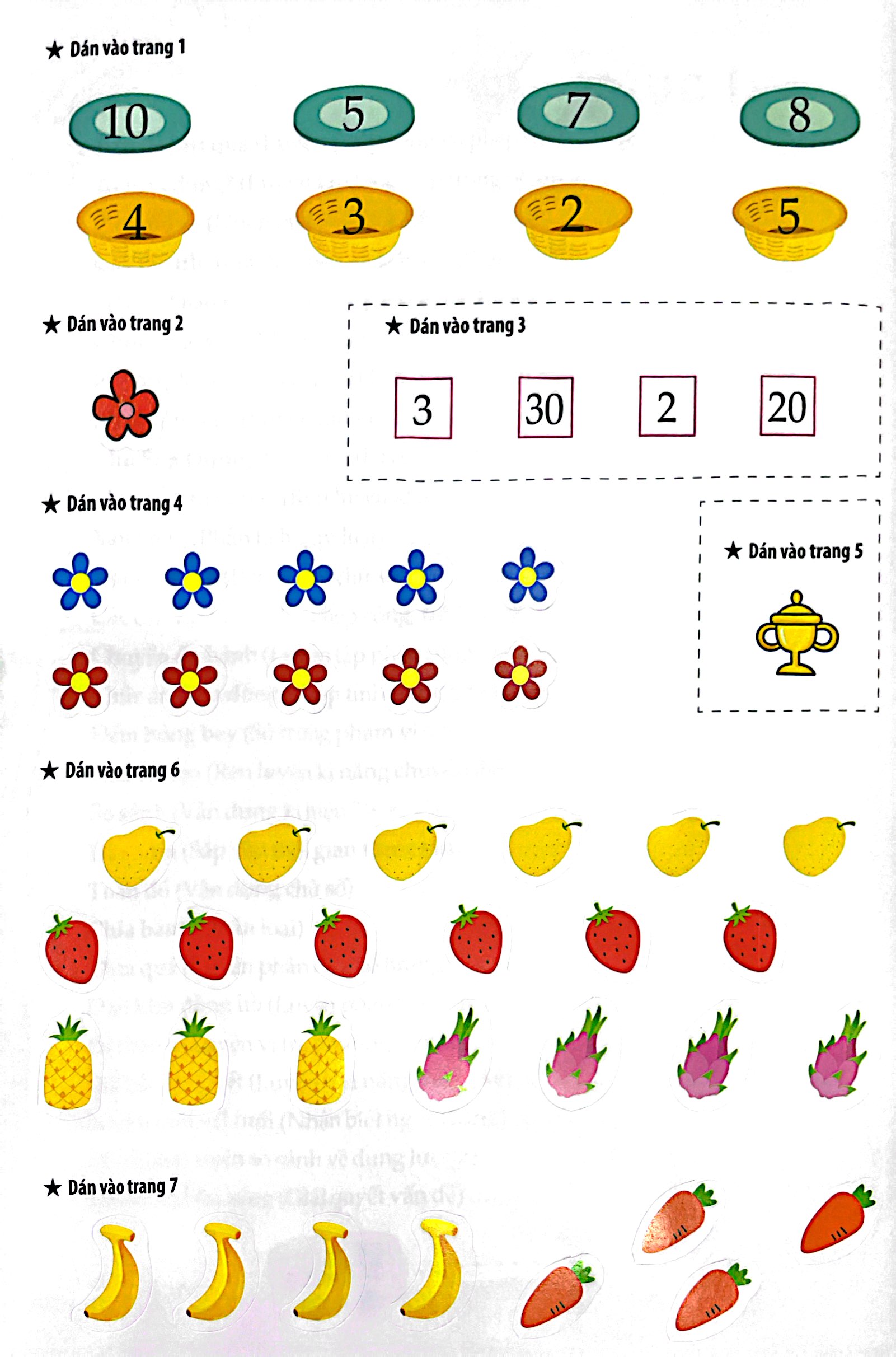 dạo chơi cùng toán học - trò chơi dán giấy (5-6 tuổi) - Ảnh 4