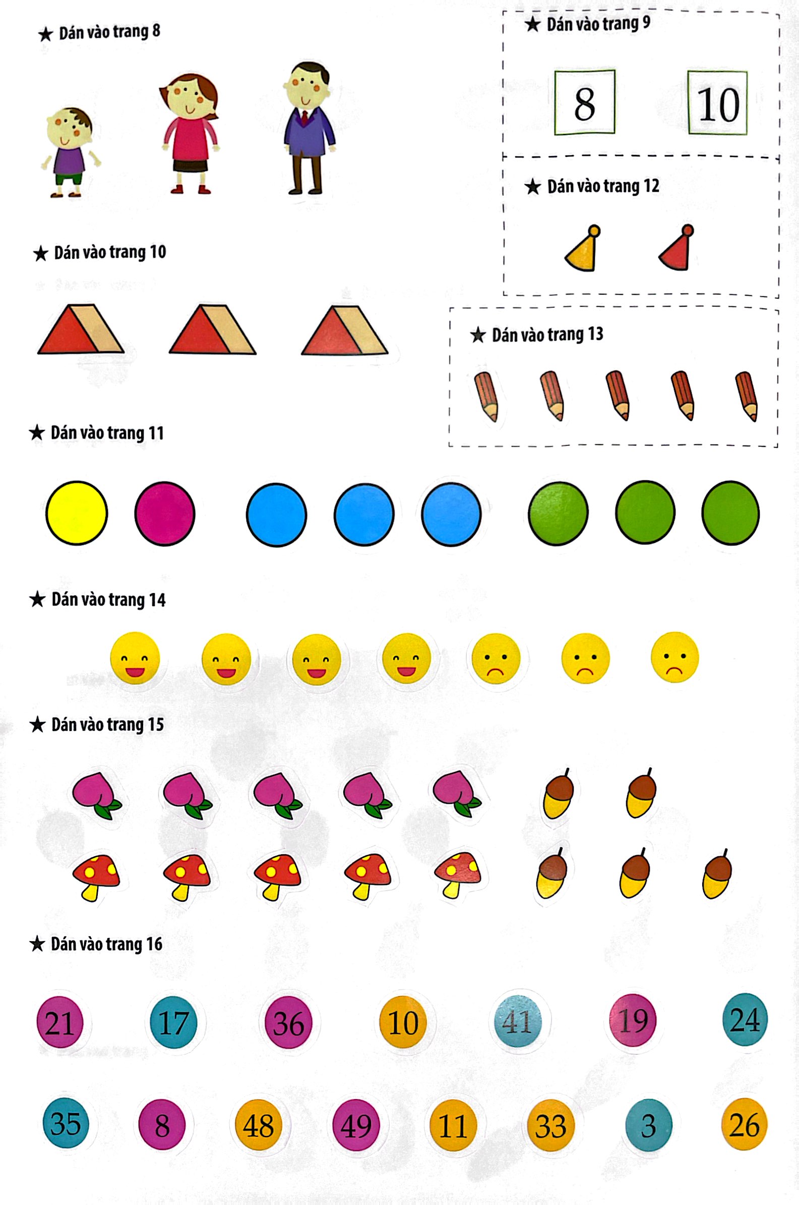 dạo chơi cùng toán học - trò chơi dán giấy (5-6 tuổi) - Ảnh 5