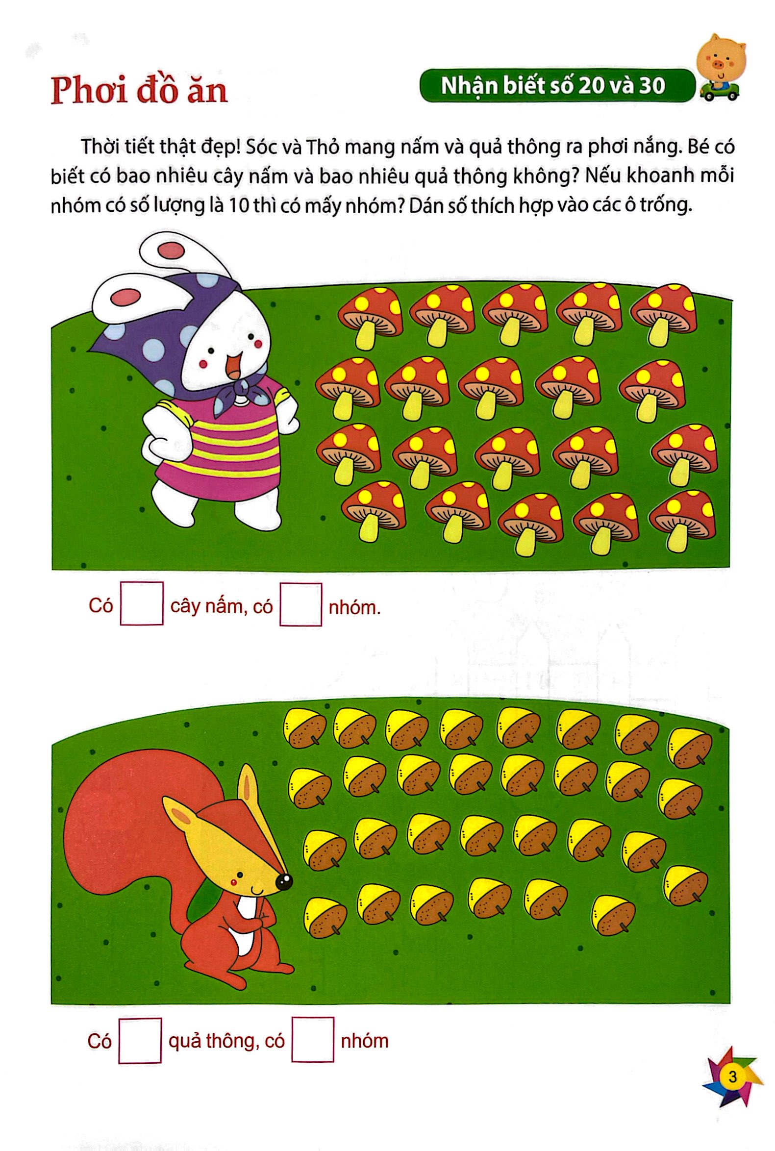 dạo chơi cùng toán học - trò chơi dán giấy (5-6 tuổi) - Ảnh 8