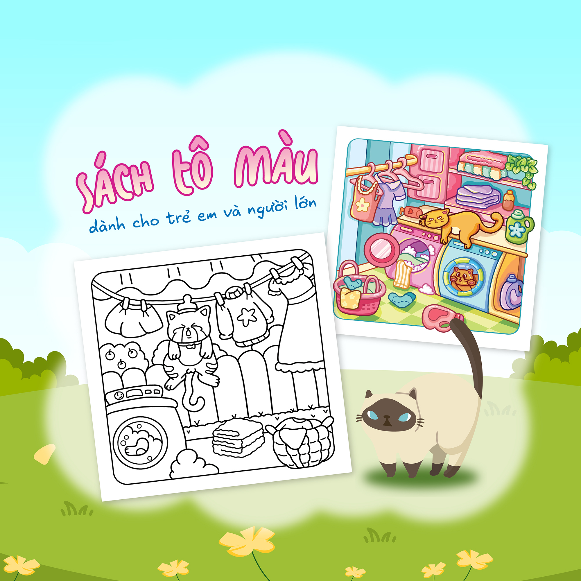 Đảo Mèo - Sách Tô Màu Cho Người Yêu Mèo - Ảnh 3