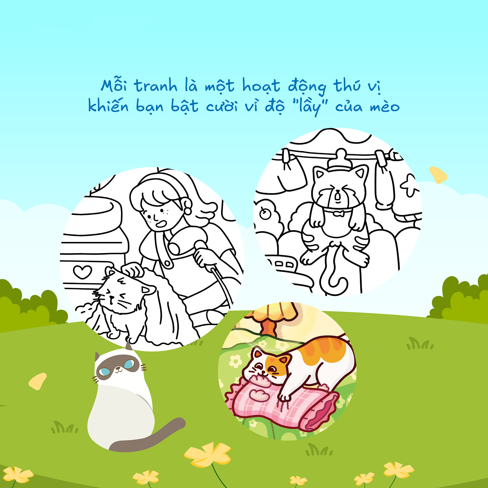 Đảo Mèo - Sách Tô Màu Cho Người Yêu Mèo - Ảnh 5