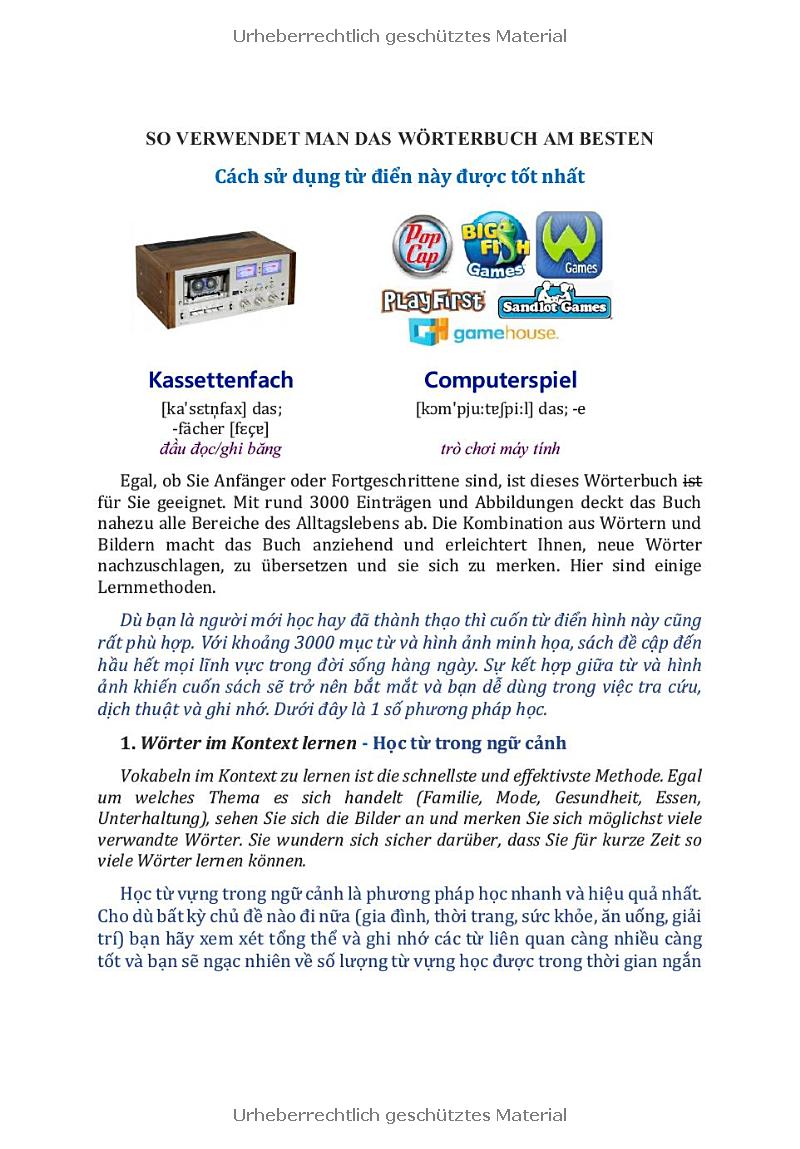 Das Bildwörterbuch Deutsch-Vietnamesisch - Từ Điển Đức-Việt Bằng Hình - Ảnh 6