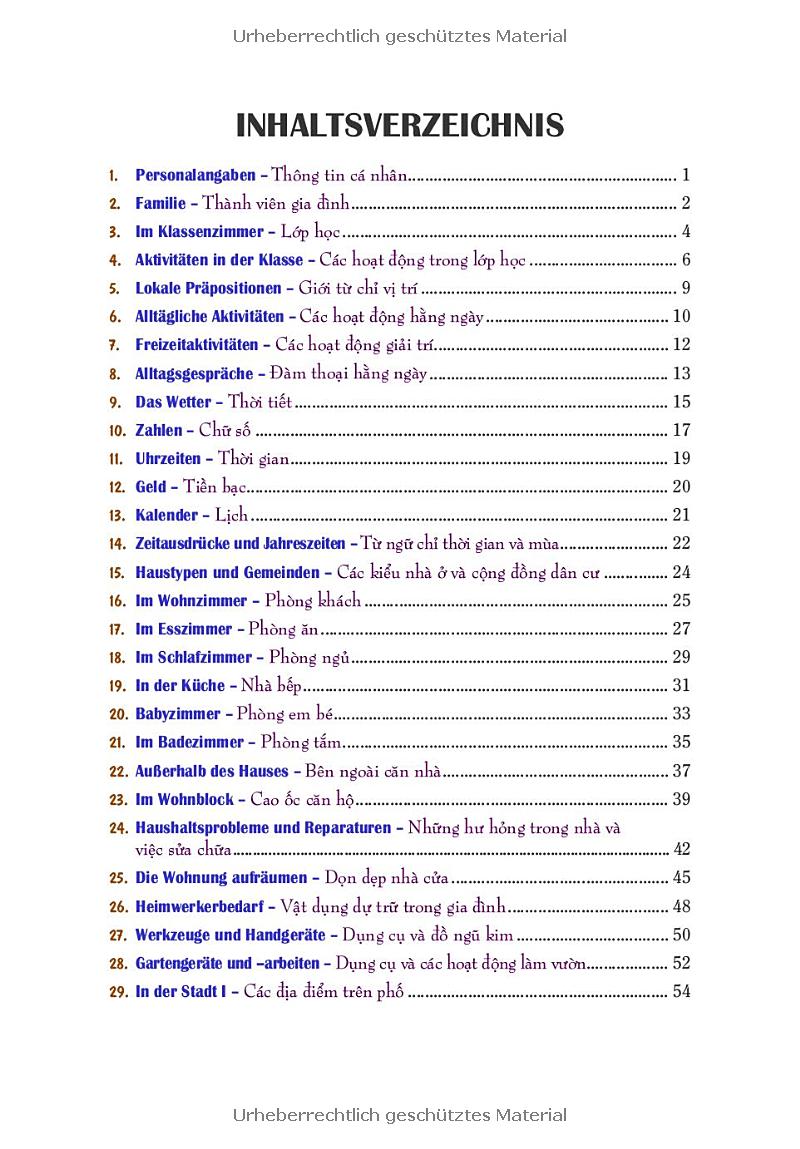 Das Bildwörterbuch Deutsch-Vietnamesisch - Từ Điển Đức-Việt Bằng Hình - Ảnh 8