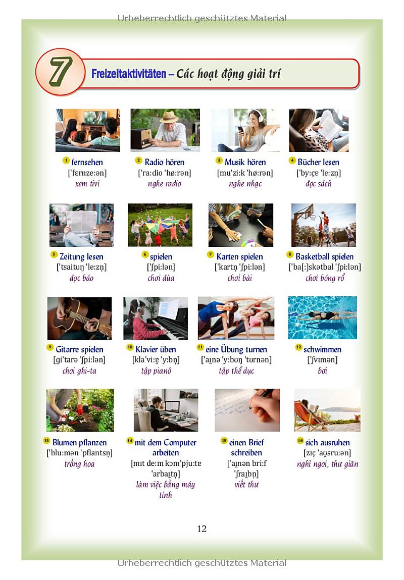 Das Bildwörterbuch Deutsch-Vietnamesisch - Từ Điển Đức-Việt Bằng Hình - Ảnh 9