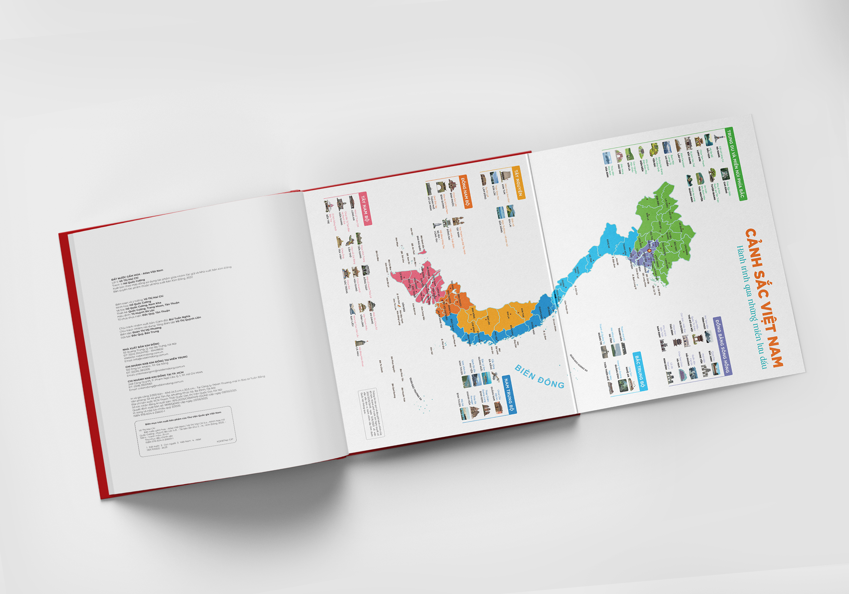 Bộ Đất Nước Gấm Hoa - Atlas Việt Nam - Ấn Bản Lưu Dấu 63 Tỉnh Thành - Bìa Cứng - Ảnh 7