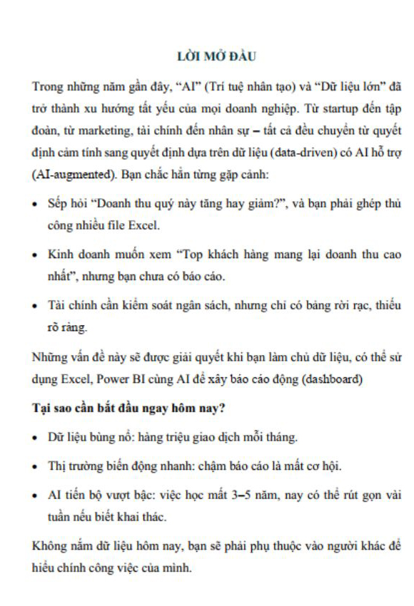 Data Và AI Thực Chiến Với Excel Và Power BI - Ảnh 7