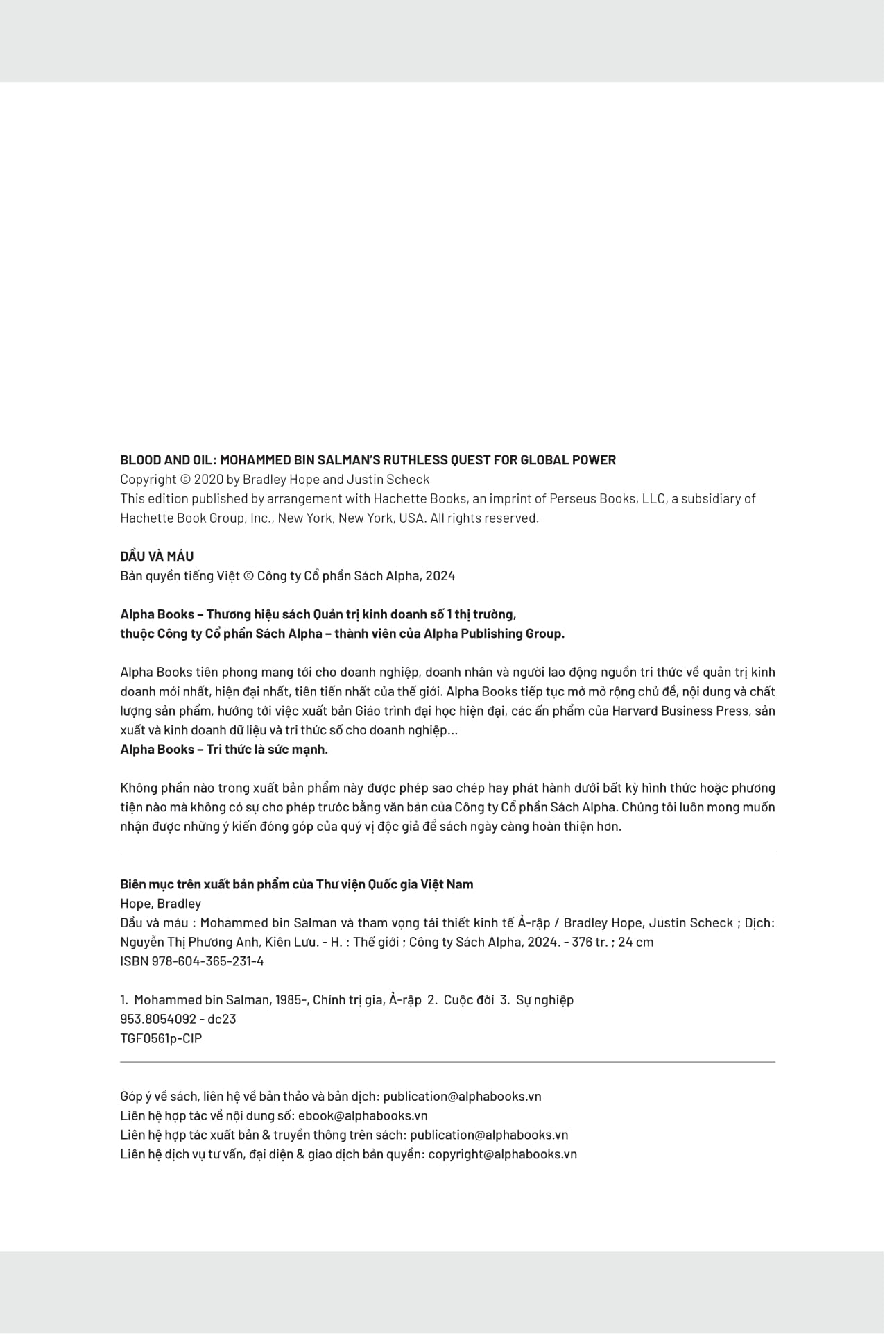 dầu và máu - bìa cứng - Ảnh 3