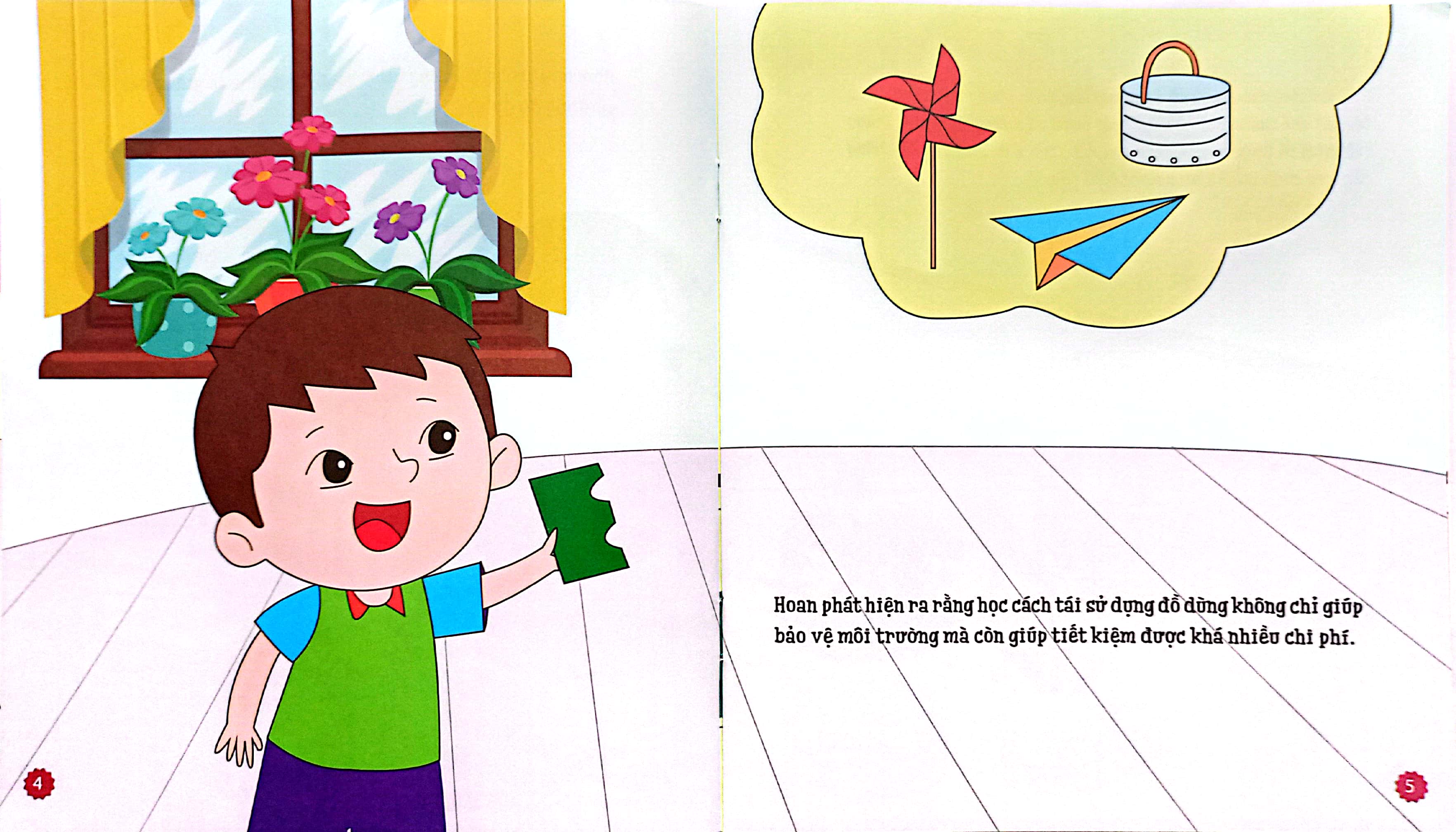 dạy con quản lý tài chính - bé học cách tái sử dụng - Ảnh 4