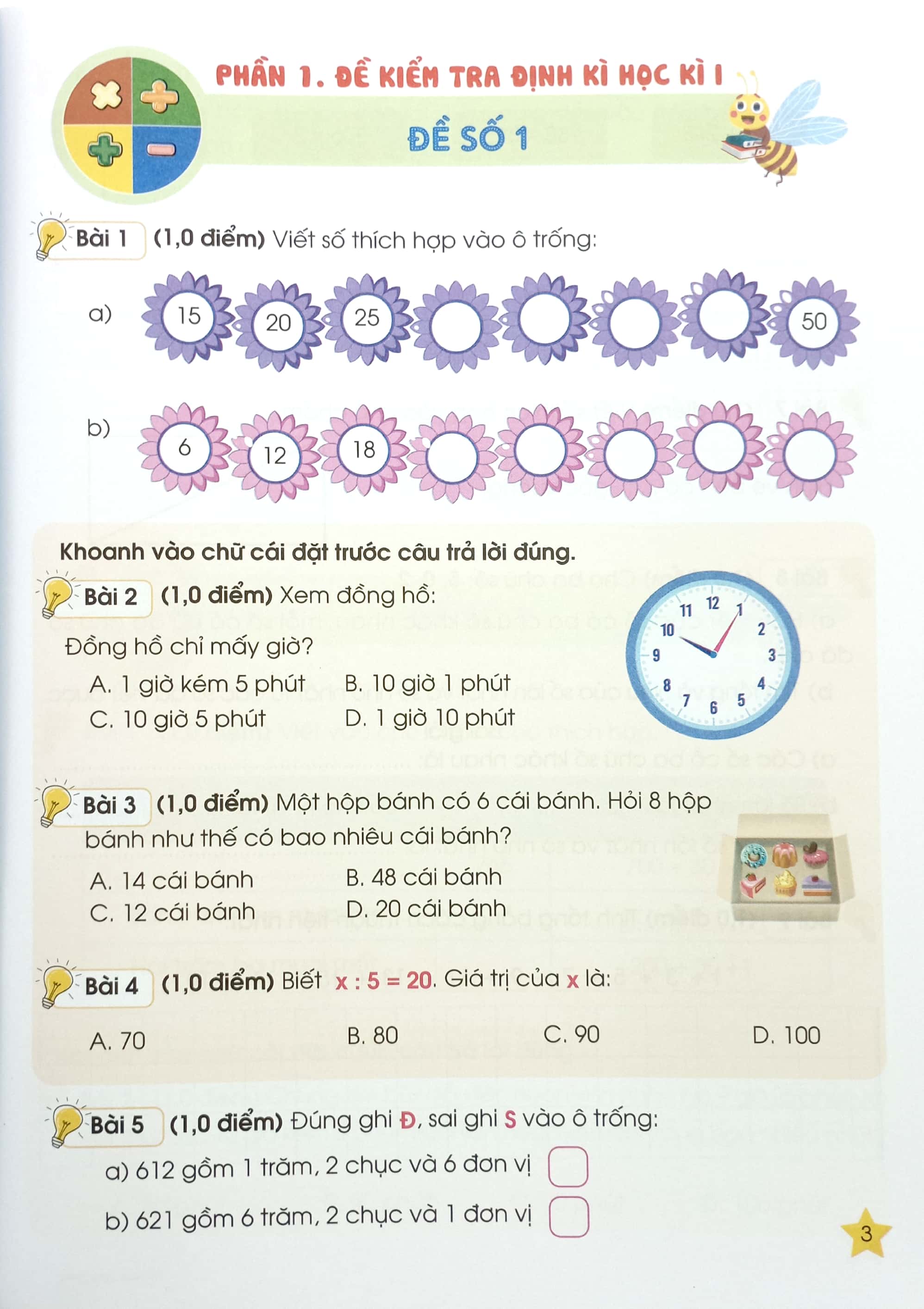 đề đánh giá năng lực toán 3 (theo chương trình giáo dục phổ thông mới) - Ảnh 4