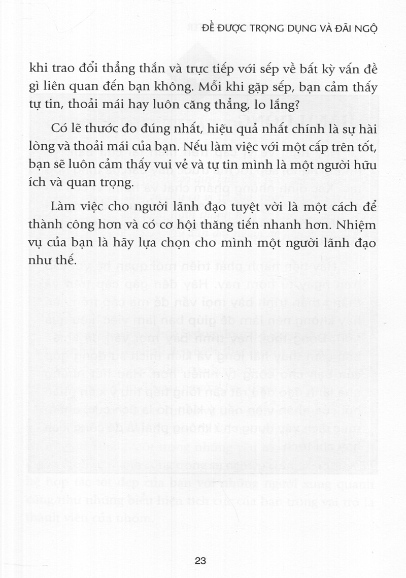 để được trọng dụng & đãi ngộ (tái bản 2017) - Ảnh 15