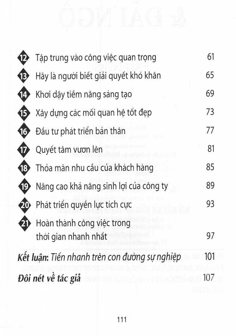 để được trọng dụng & đãi ngộ (tái bản 2017) - Ảnh 5