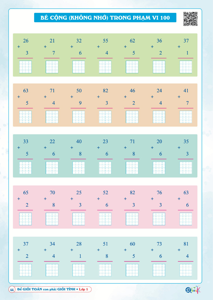 để giỏi toán con phải giỏi tính 1 (dành cho học sinh lớp 1) (tái bản 2024) - Ảnh 10