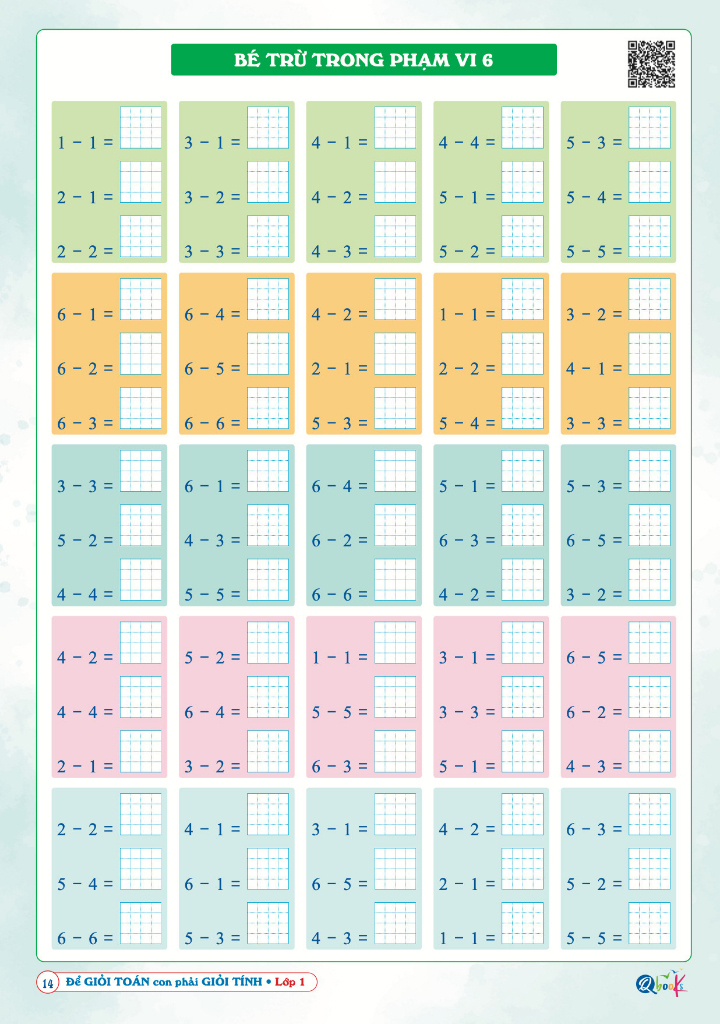 để giỏi toán con phải giỏi tính 1 (dành cho học sinh lớp 1) (tái bản 2024) - Ảnh 7