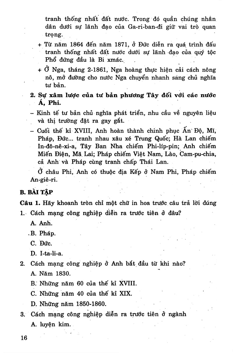 để học tốt lịch sử 8 (tái bản 2020) - Ảnh 13
