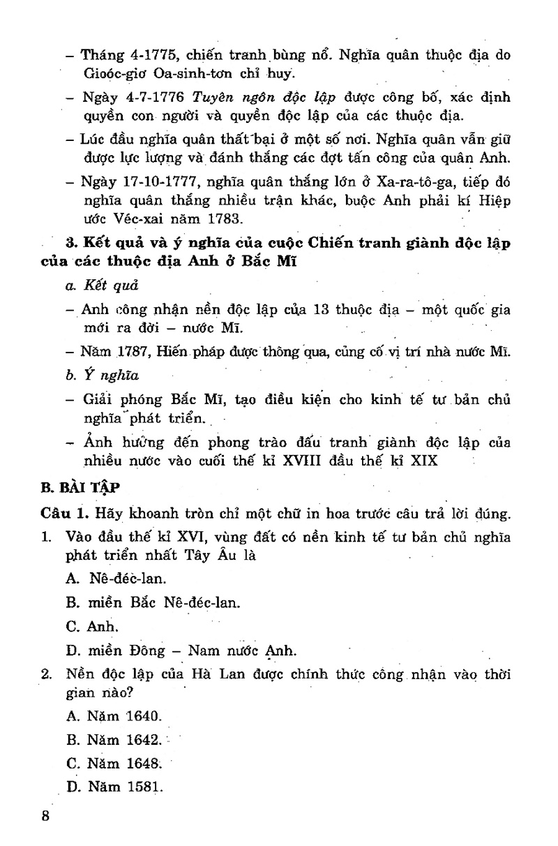 để học tốt lịch sử 8 (tái bản 2020) - Ảnh 5