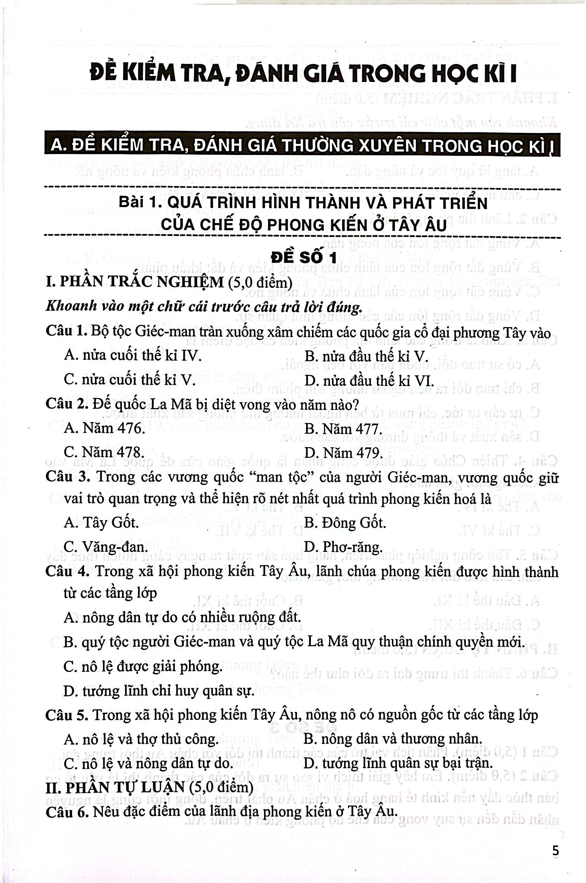 Đề Kiểm Tra, Đánh Giá Lịch Sử 7 (Kết Nối) - Ảnh 5