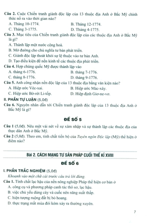 đề kiểm tra, đánh giá lịch sử 8 (bám sát sgk kết nối tri thức với cuộc sống) - Ảnh 8
