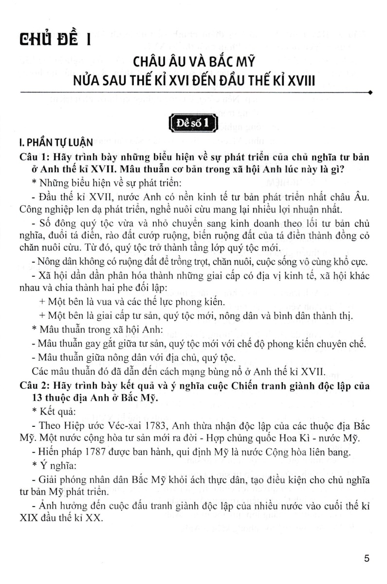đề kiểm tra, đánh giá lịch sử 8 theo chủ đề (dùng chung cho các bộ sgk hiện hành) - Ảnh 6