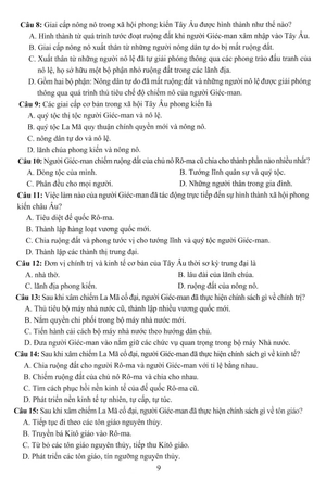 đề kiểm tra đánh giá năng lực môn lịch sử - địa lí lớp 7: phần lịch sử - Ảnh 10
