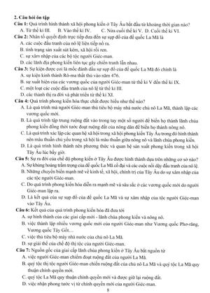 đề kiểm tra đánh giá năng lực môn lịch sử - địa lí lớp 7: phần lịch sử - Ảnh 9