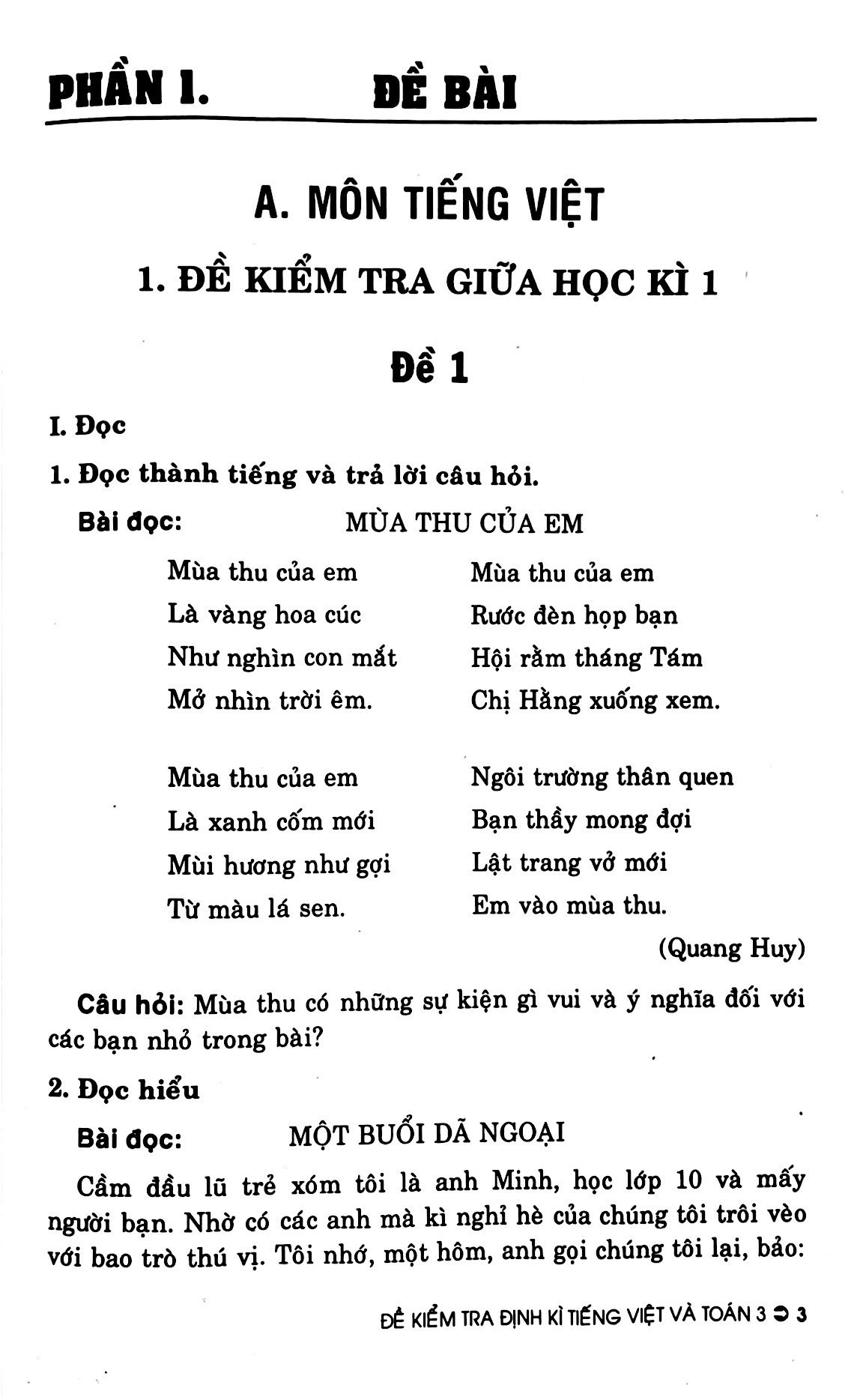 đề kiểm tra định kì tiếng việt và toán 3 (theo chương trình giáo dục phổ thông mới - dùng chung cho các bộ sgk hiện hành) - Ảnh 5