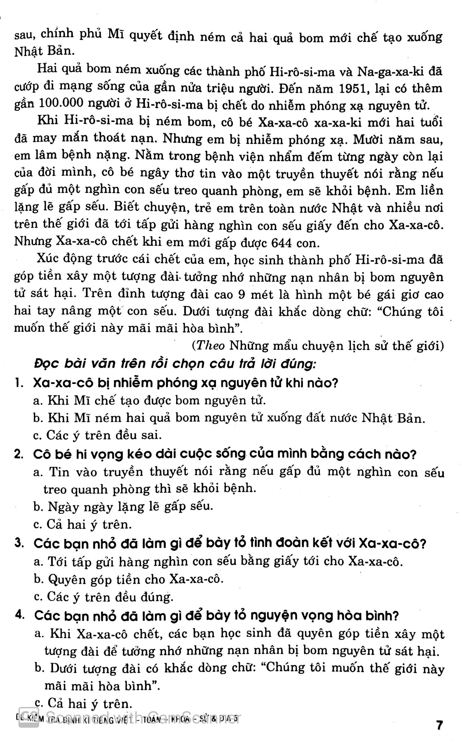 đề kiểm tra định kỳ tiếng việt - toán - khoa học - lịch sử - địa lí 5 - Ảnh 7