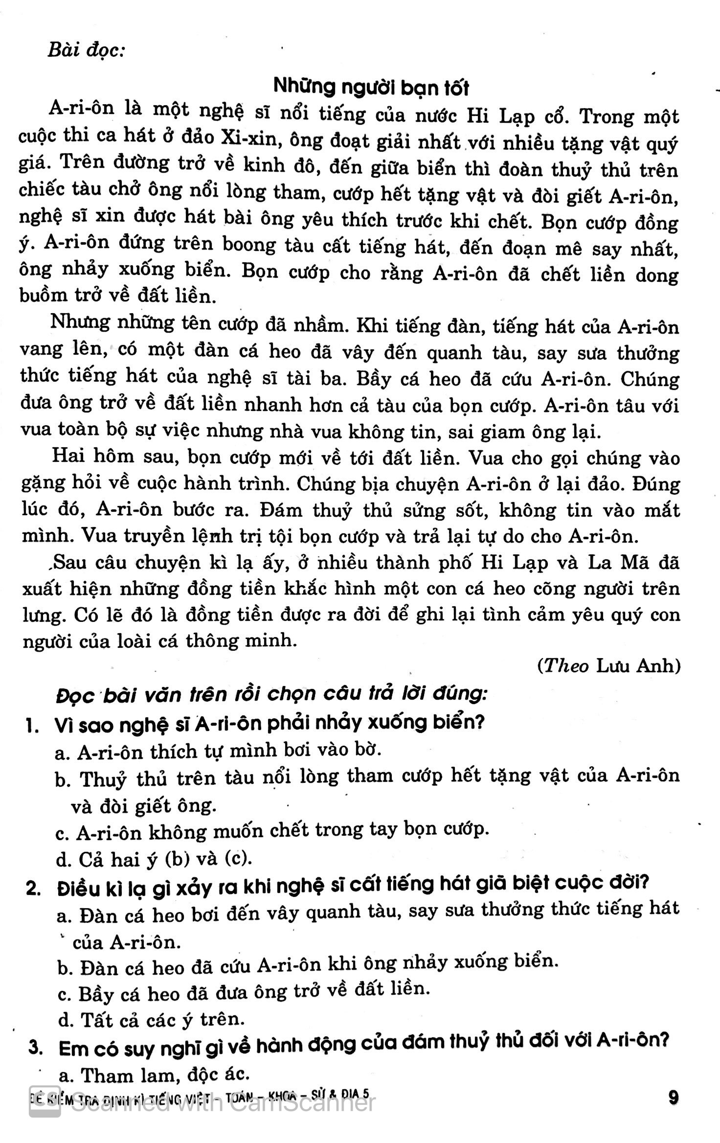 đề kiểm tra định kỳ tiếng việt - toán - khoa học - lịch sử - địa lí 5 - Ảnh 9