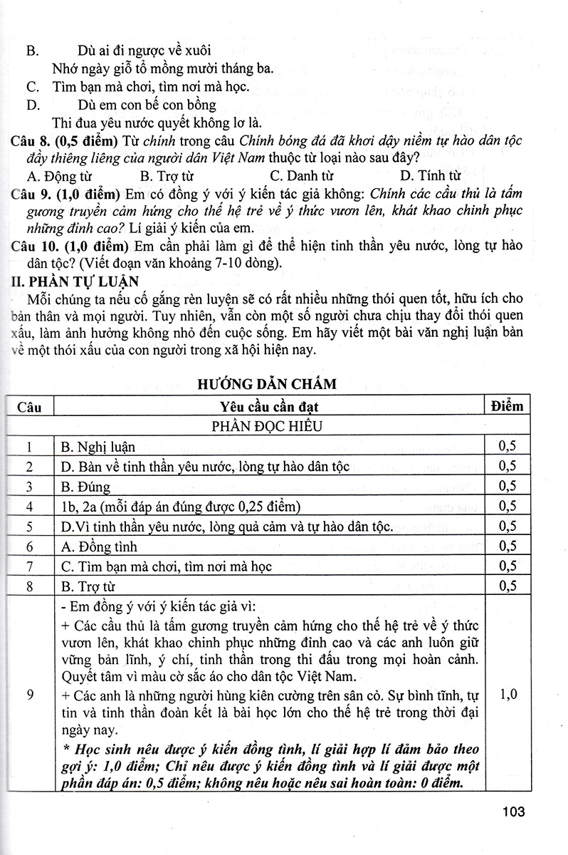đề kiểm tra ngữ văn 8 (dùng chung cho các bộ sgk hiện hành) - Ảnh 13