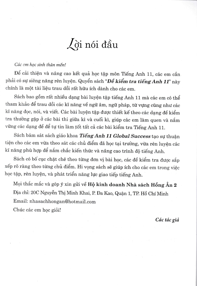 Đề Kiểm Tra Tiếng Anh 11 (Global Success) - Ảnh 2