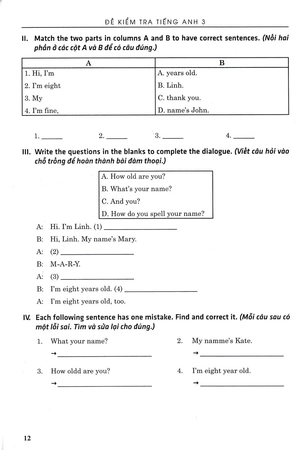 đề kiểm tra tiếng anh 3 (theo chương trình giáo dục phổ thông mới) - Ảnh 12